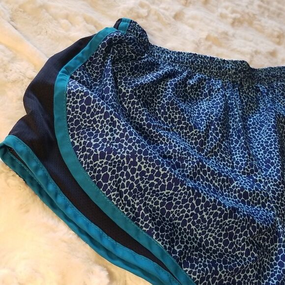 Nike Womens Dri-fit Running Shorts Lined Size S Small Blue - Picture 3 of 5